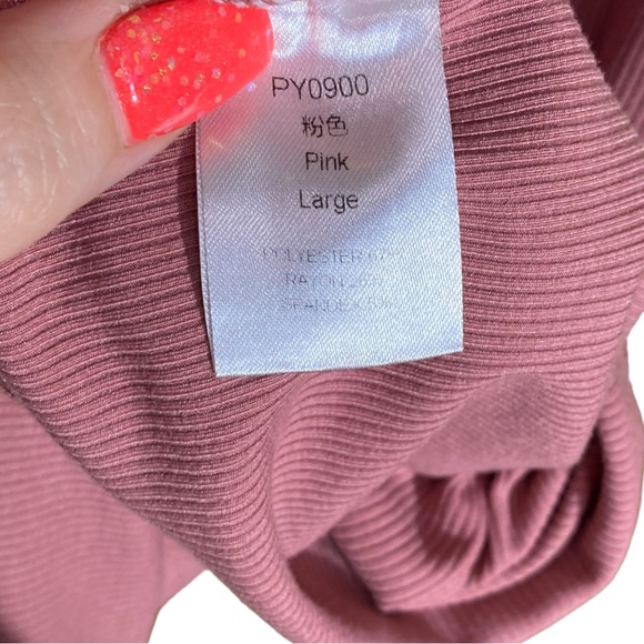 Puff-Sleeve Ribbed Tee - Picture 4 of 6